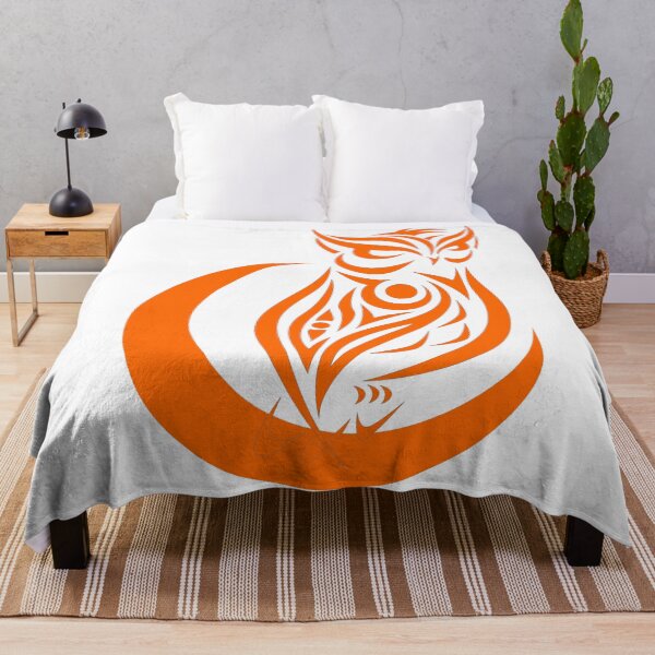 Item preview, Owl Tattoo On The Moon (Orange) designed and sold by Summer-Winter.