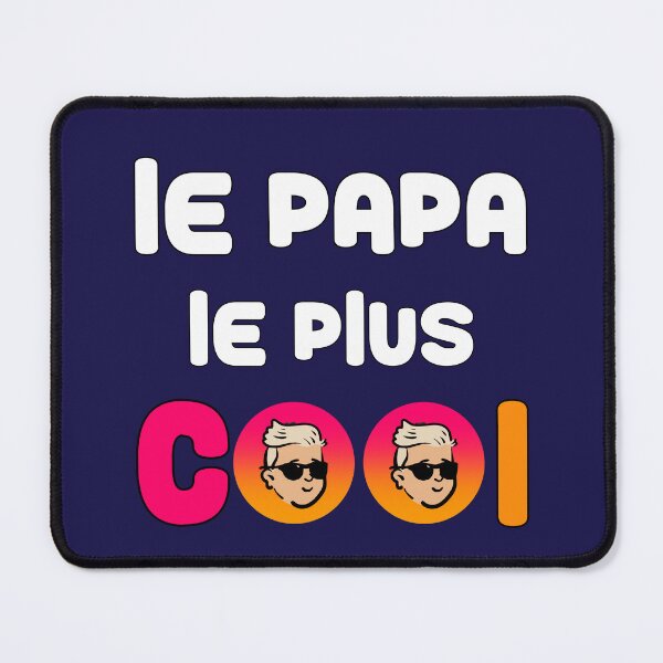 Aperçu de l'œuvre Le papa le plus Cool - Homme blond lunette de soleil - Phrase Drôle Papa créée et vendue par LV-creator.
