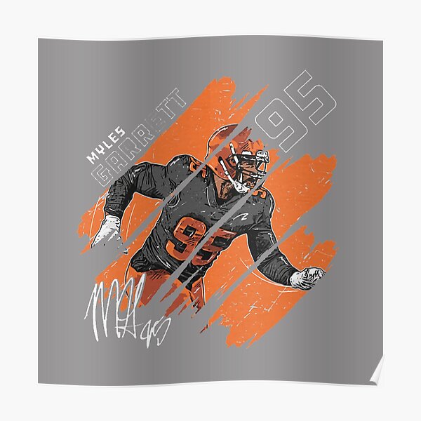 Cleveland Browns Myles Garrett 85 Poster For Fans poster canvas in 2023