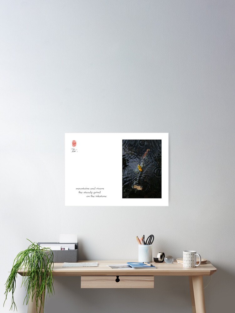 Thumbnail 2 of 3, Poster, mountains and rivers designed and sold by ronmoss.
