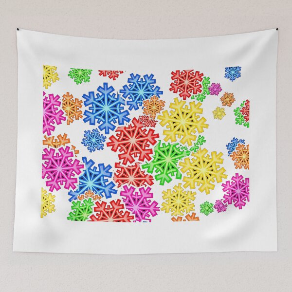 Item preview, Colour Snow Flakes designed and sold by simbatron.