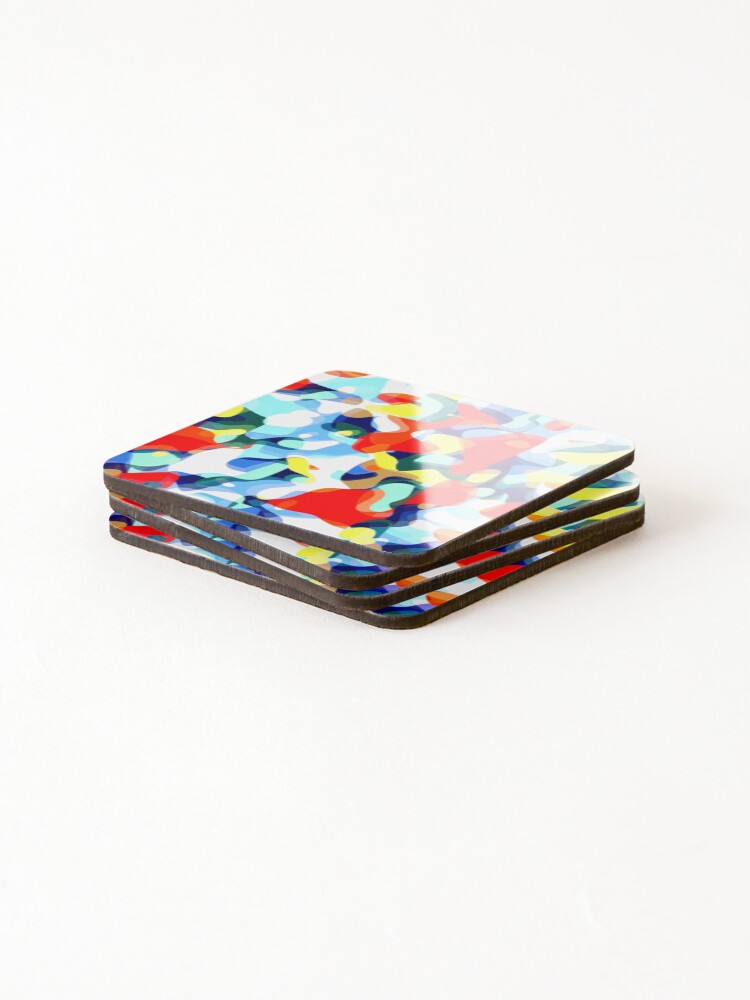 Thumbnail 4 of 5, Coasters (Set of 4), Abstract Avalanche designed and sold by RoxanneG.