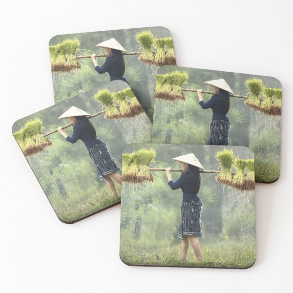 Item preview, GIRL RICE FARMING IN VIETNAM   designed and sold by StephaniSander.