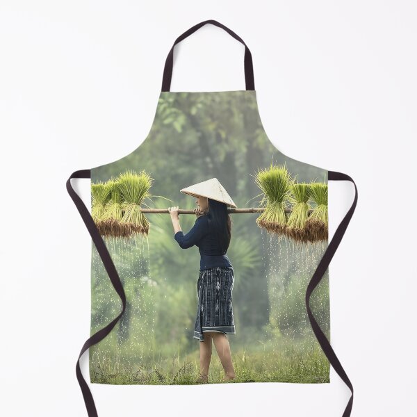 Item preview, GIRL RICE FARMING IN VIETNAM designed and sold by StephaniSander.