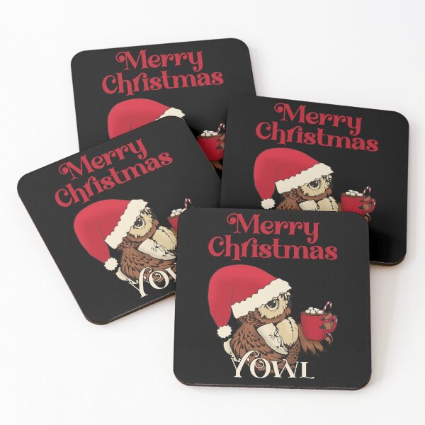 Item preview, Merry Christmas Y'Owl - Cute Christmas Owl Pun Gift  designed and sold by Myth-Creatures.