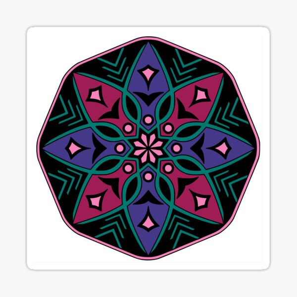 Pattern Mandalas 242 (Style:4) Sticker