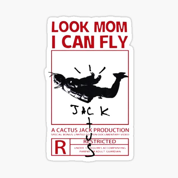 look mom i can fly' Sticker