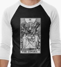 The Lovers Tarot Card - Major Arcana - fortune telling - occult Men's Baseball ¾ T-Shirt