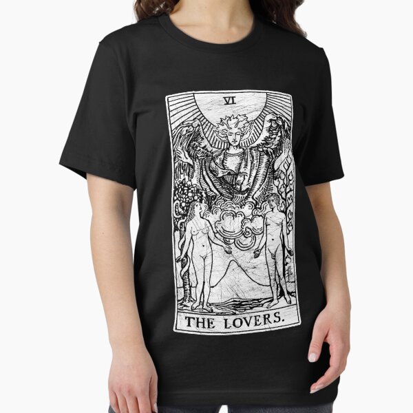 Item preview, The Lovers Tarot Card - Major Arcana - fortune telling - occult designed and sold by createdezign.