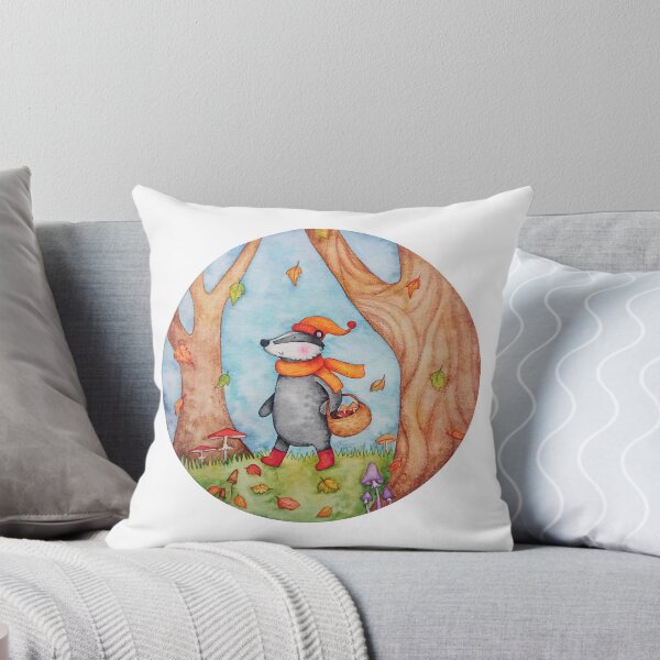 Item preview, Walking Forest Badger designed and sold by rozabuban.