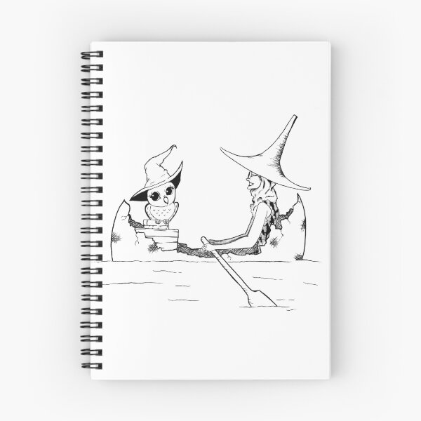 Item preview, Rowing Witch - Inktober 2017 designed and sold by TorchAndBrush.