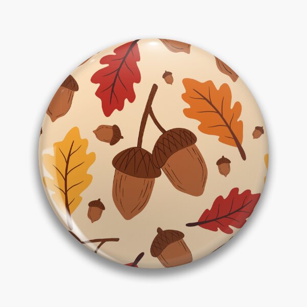 Item preview, Acorn Pattern - Oaknut Autumn Leaves Motifs designed and sold by Millusti.