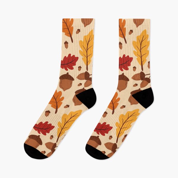 Item preview, Acorn Pattern - Oaknut Autumn Leaves Motifs designed and sold by Millusti.