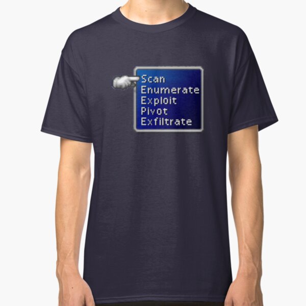 Hacker's FF7 Battle Menu Classic T-Shirt