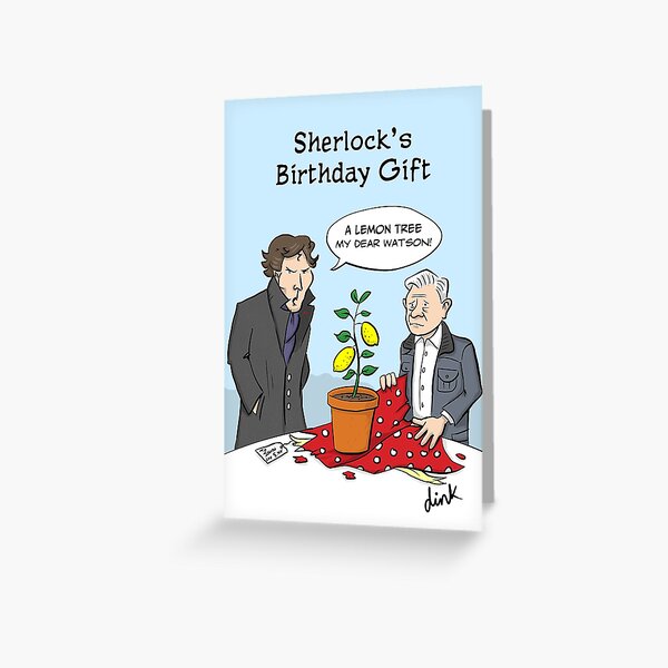 Sherlock Birthday Greeting Card