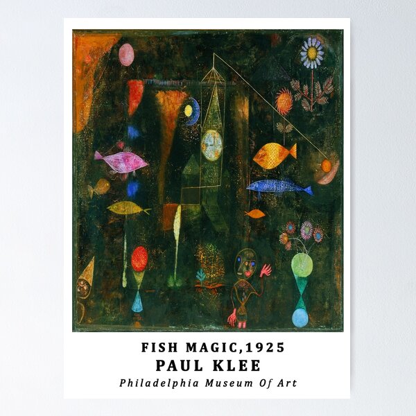 Item preview, Bauhaus Paul Klee Fish Magic Exhibition ,paul klee paintings, paul klee art,Expressionism,Surrealism,Modern art, designed and sold by Tamas Das.
