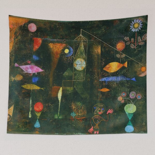 Artikelvorschau, Bauhaus Paul Klee Fischzauber Ausstellung, Paul Klee Gemälde, Paul Klee Kunst, Expressionismus, Surrealismus, Moderne Kunst, entworfen und verkauft von Tamas Das.