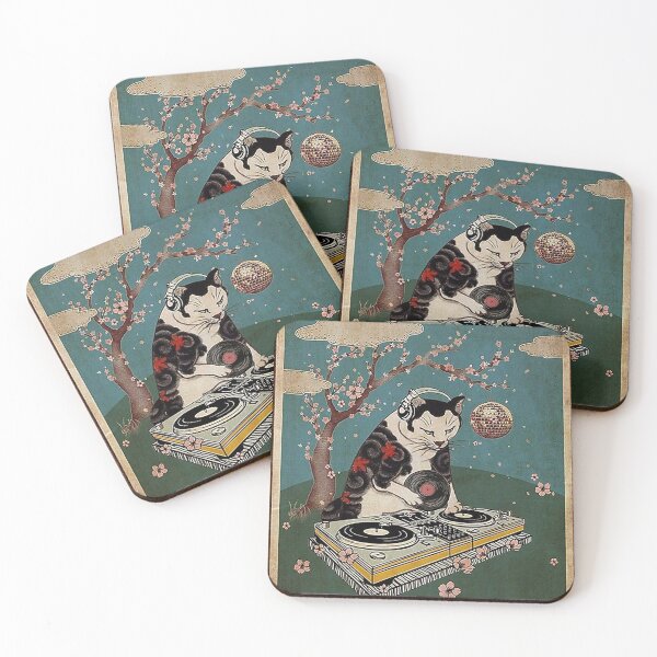 Item preview, Vintage Dj Cat Vertical Lose Your Mind Fine Your Soul Poster designed and sold by tajirulhans.