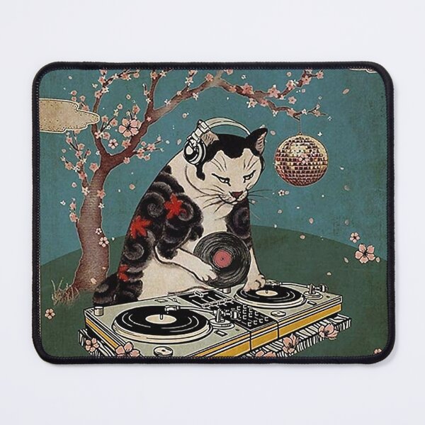 Item preview, Vintage Dj Cat Vertical Lose Your Mind Fine Your Soul Poster designed and sold by tajirulhans.