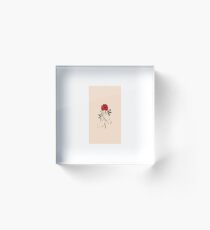 Gib mir eine Rose Acrylblock