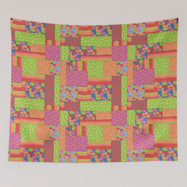 Item preview, Frutas brillantes de verano Faux Patchwork designed and sold by Judy Adamson.
