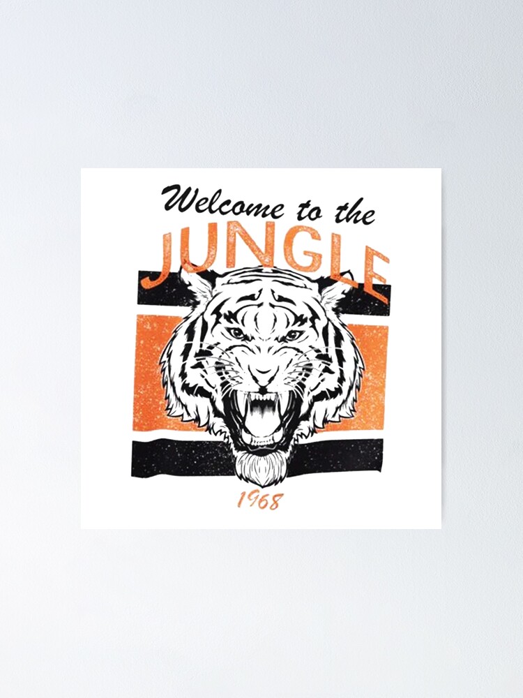 Welcome To The Jungle White Bengal 1968 Sports Vintage Style T-shirt