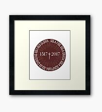 Reformation Anniversary 1517 - 2017 Celebration 5 Solas Framed Print
