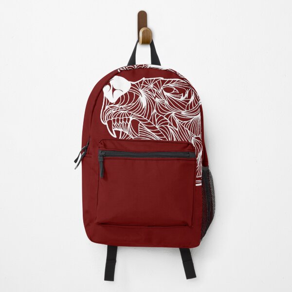 Item preview, Fiery Bear Scary with Fangs Mandala Black and White Brave Warrior designed and sold by activlifewear.