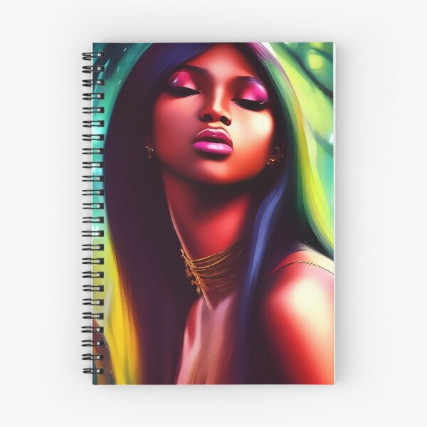 Item preview, Beautiful ebony woman color swirl abstract designed and sold by Stratomi.