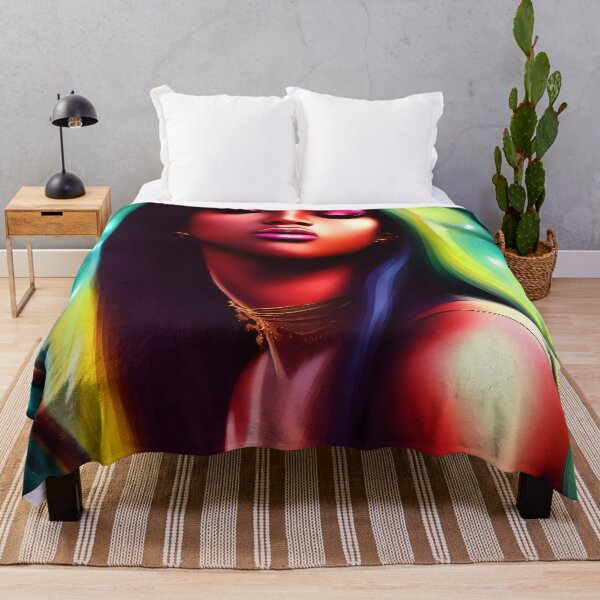 Item preview, Beautiful ebony woman color swirl abstract designed and sold by Stratomi.
