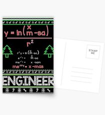 Merry Christmas Mathematical Formula Postcards