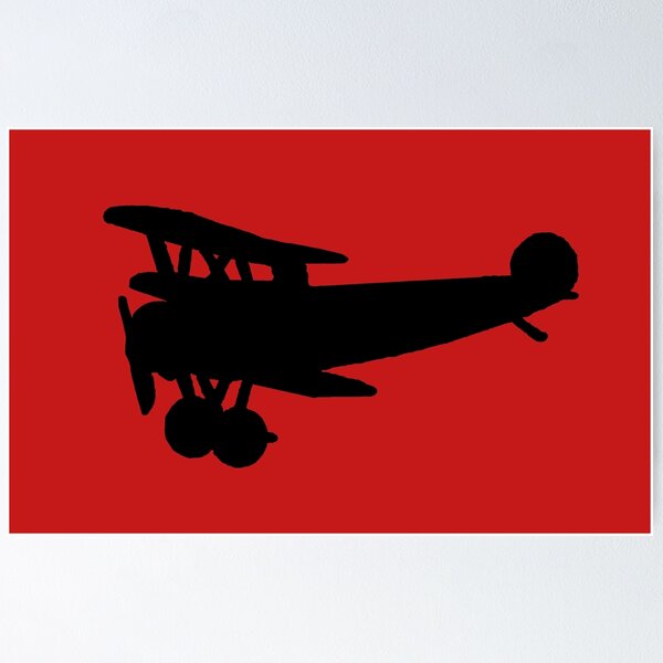 WW1 The Red Baron and His Aircraft Manfred Von Richthofen Poster