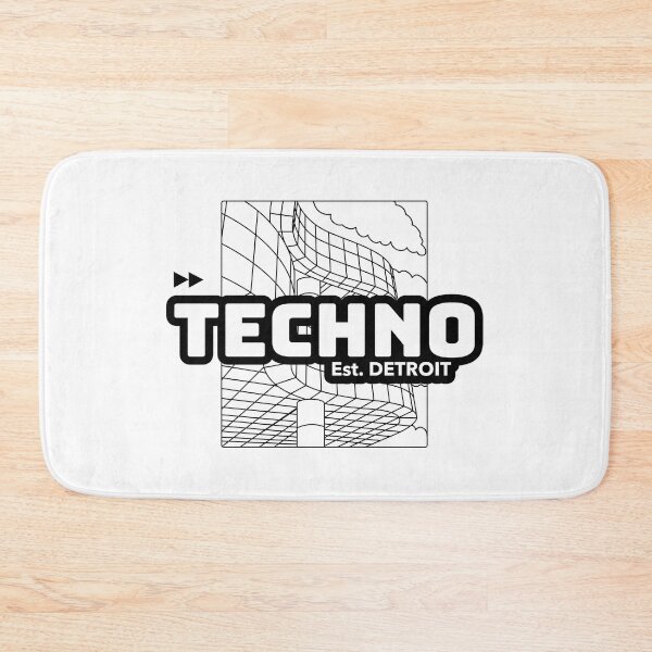 Item preview, TECHNO - Detroit (black)  designed and sold by Discothreadz.