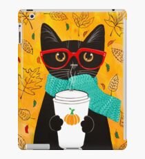 Pumpkin Coffee Cat iPad Case/Skin