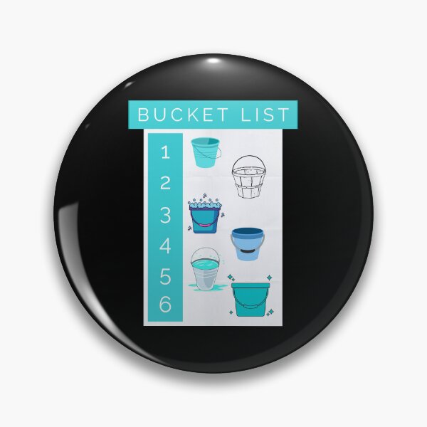 Item preview, Bucket List Blue Funny Goals Illustration designed and sold by marie-inks.