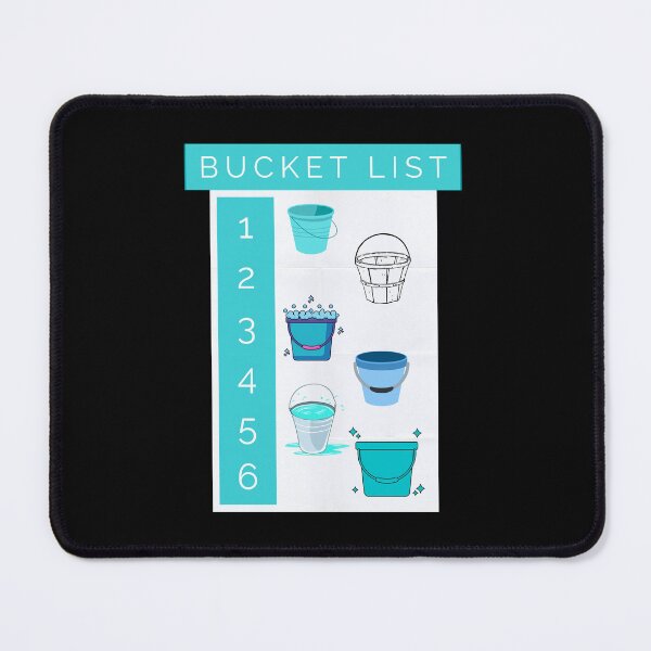 Item preview, Bucket List Blue Funny Goals Illustration designed and sold by marie-inks.
