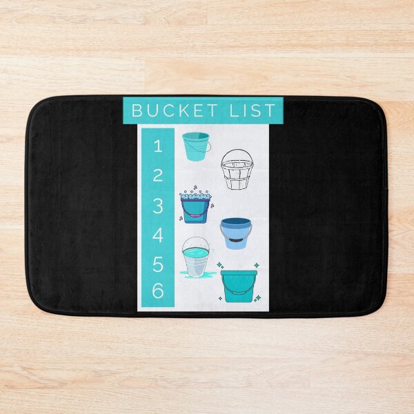 Item preview, Bucket List Blue Funny Goals Illustration designed and sold by marie-inks.
