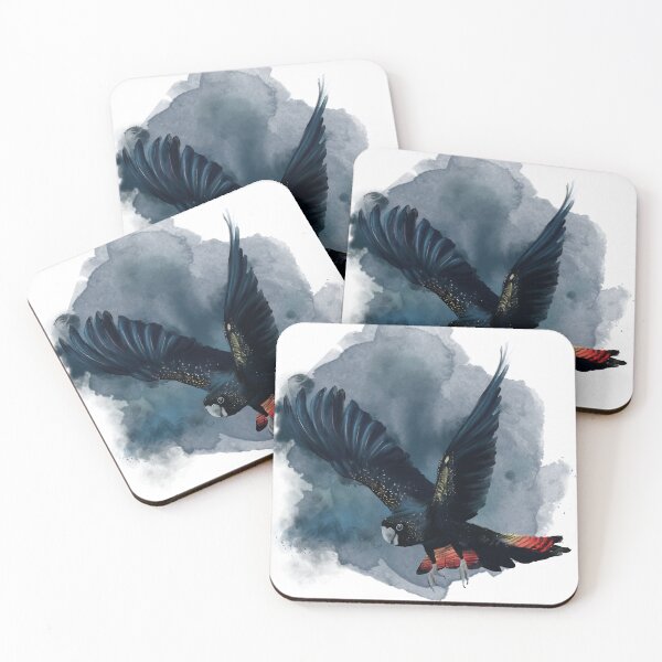 Item preview, Celestial Cockatoo in flight illustration designed and sold by pdstudio24.