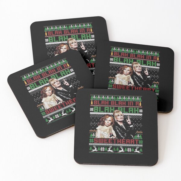 Item preview, Absolutely Fabulous Blah Blah In A Blah Blah Ugly Christmas Sweater, Patsy Stone Edina Monsoon designed and sold by roritahamzeei.