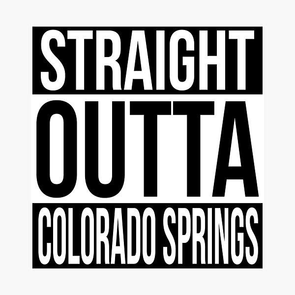 Item preview, Straight Outta Colorado Springs designed and sold by heeheetees.