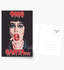 Rocky Horror Picture Show Christmas Humor OMG Santa Postcards
