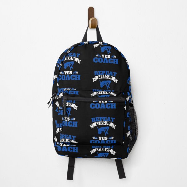Item preview, Repeat After Me Yes Coach High Jump - Blue White - Funny Sports designed and sold by GymWearDepot.