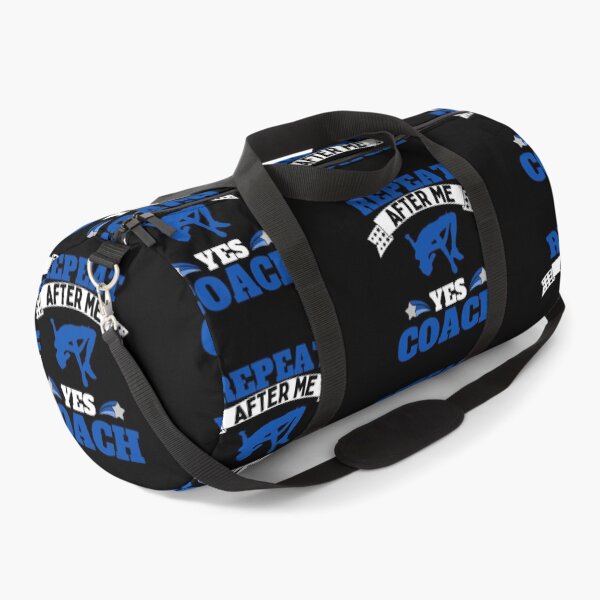 Item preview, Repeat After Me Yes Coach High Jump - Blue White - Funny Sports designed and sold by GymWearDepot.