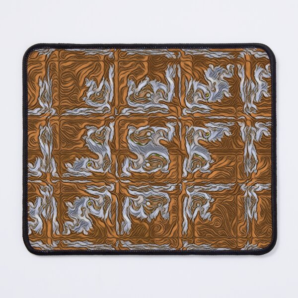 Item preview, fractal set showing creative variation on a golden yellow textured background designed and sold by mister-john.