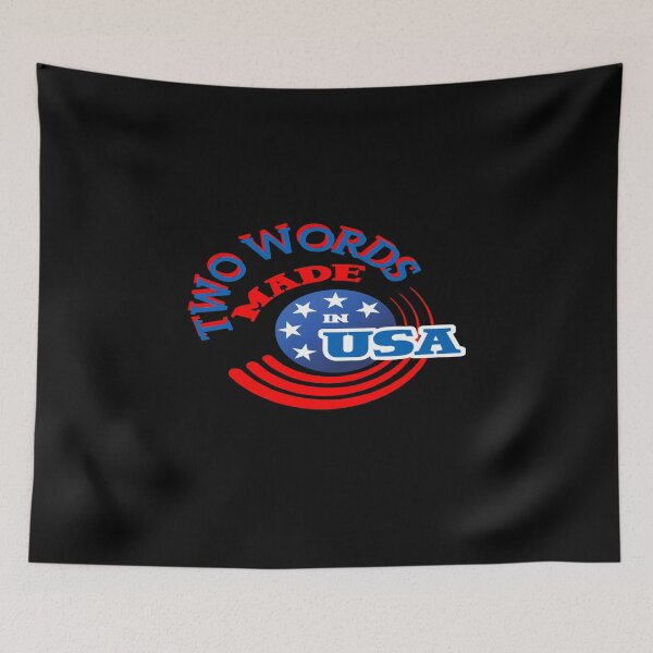 Item preview, TWO WORDS MADE IN AMERICA. designed and sold by stopamoment.