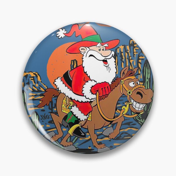 Item preview, Howdy Christmas Howdy Santa Retro Xmas Western designed and sold by knittinggrandma.