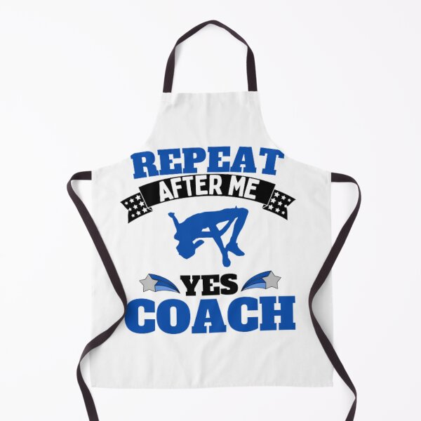 Item preview, Repeat After Me Yes Coach High Jump - Blue Black - Funny Sports designed and sold by GymWearDepot.