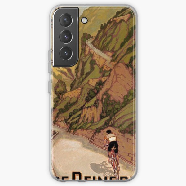 Vintage French Swiss Alps sport bicycle poster Samsung Galaxy Soft Case