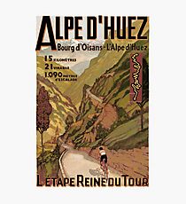 Lámina fotográfica Anuncio francés de la gira de ciclismo deportivo Swiss Alps patrocinado por French Alps