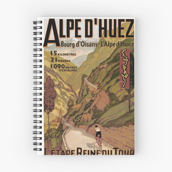 Item preview, Vintage French Swiss Alps sport bicycle poster designed and sold by Glimmersmith.